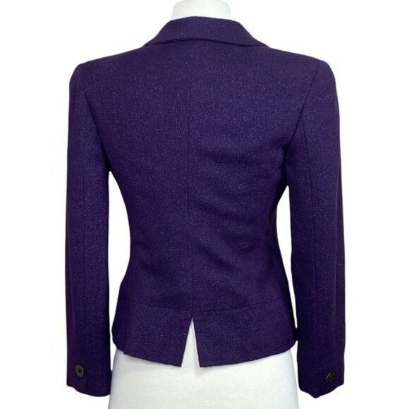 Chanel SIze 36 Purple Shimmery Blazer - Picture 3 of 9